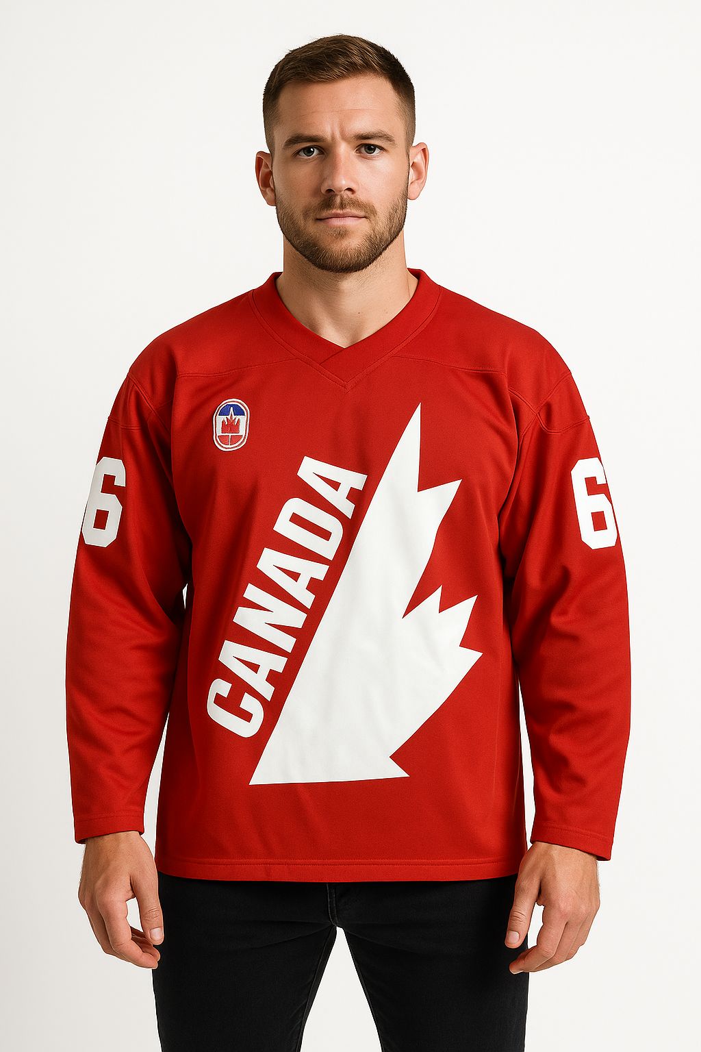 Mario Lemieux #66 Team Canada Hockey jersey - Red