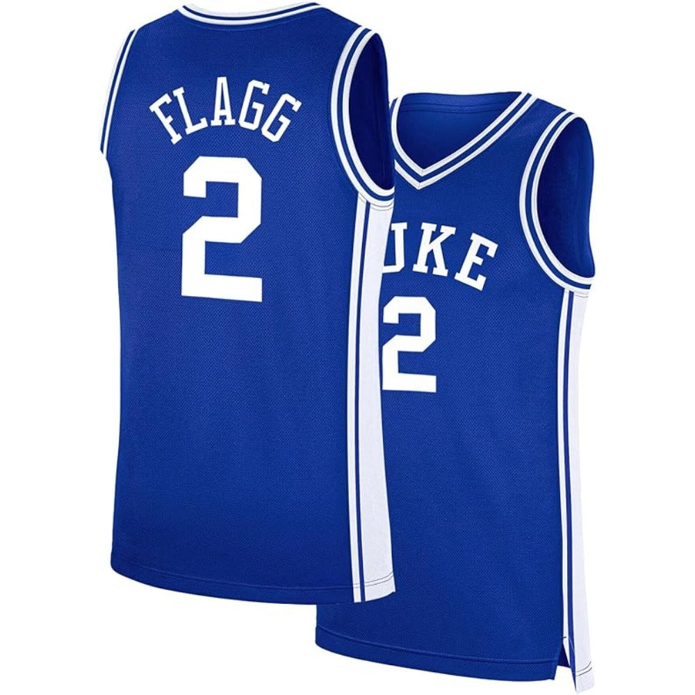 Cooper Flagg #2 Duke College Basketball Jersey - Blue Embroidery