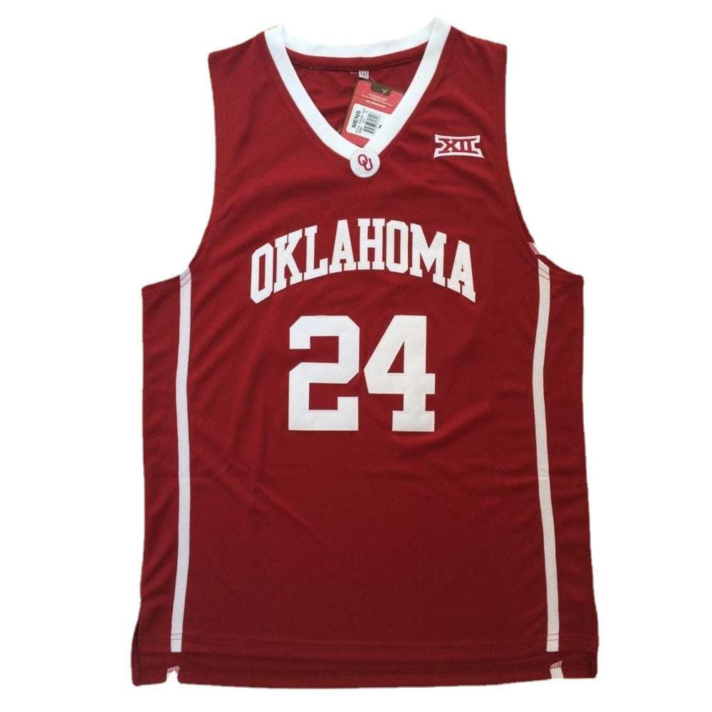 Custom Oklahoma Sooners #24 Buddy Hield Red Basketball Jersey - College Fan Gear