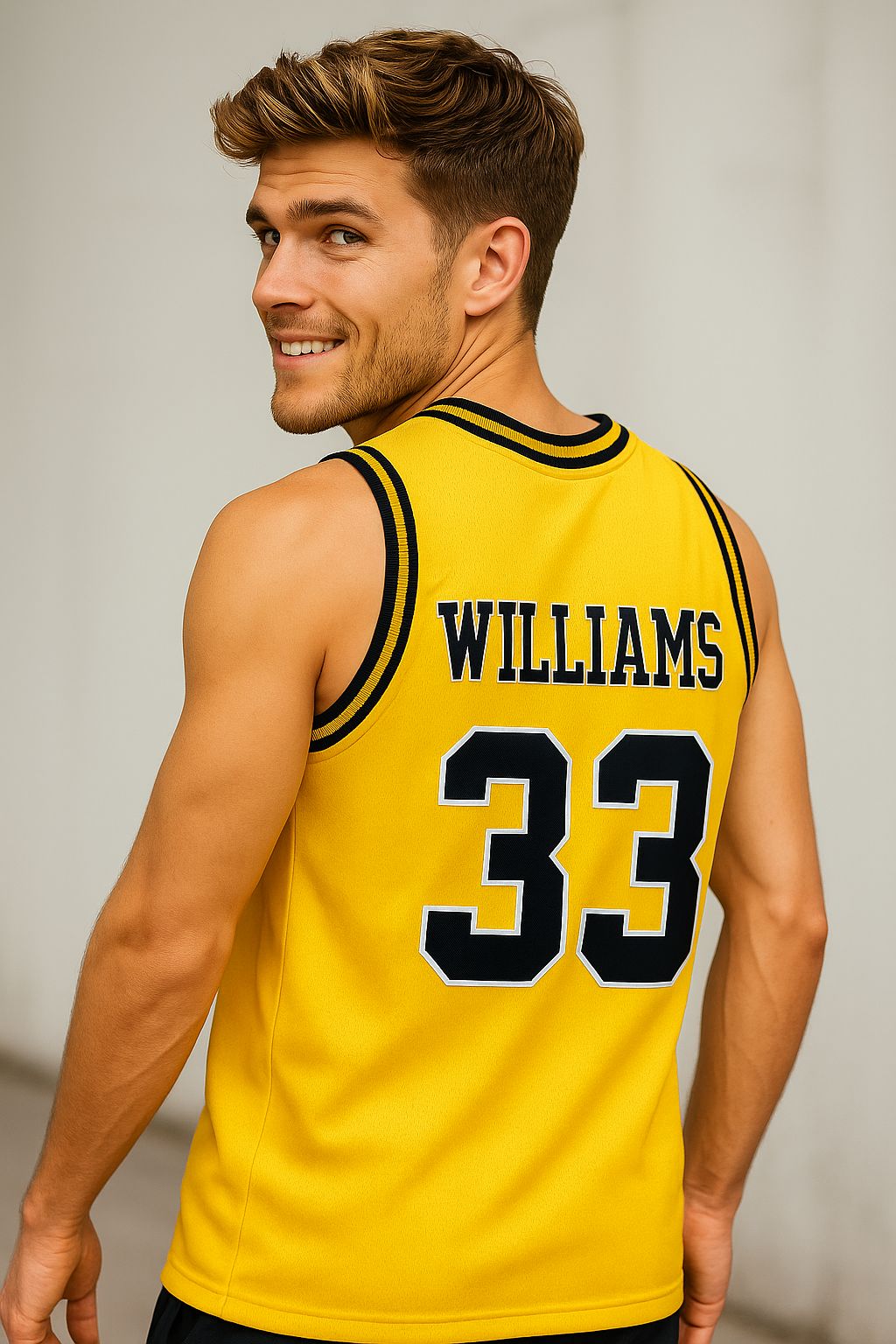Jason Williams #33 Depont High School Throwback Jersey Yellow