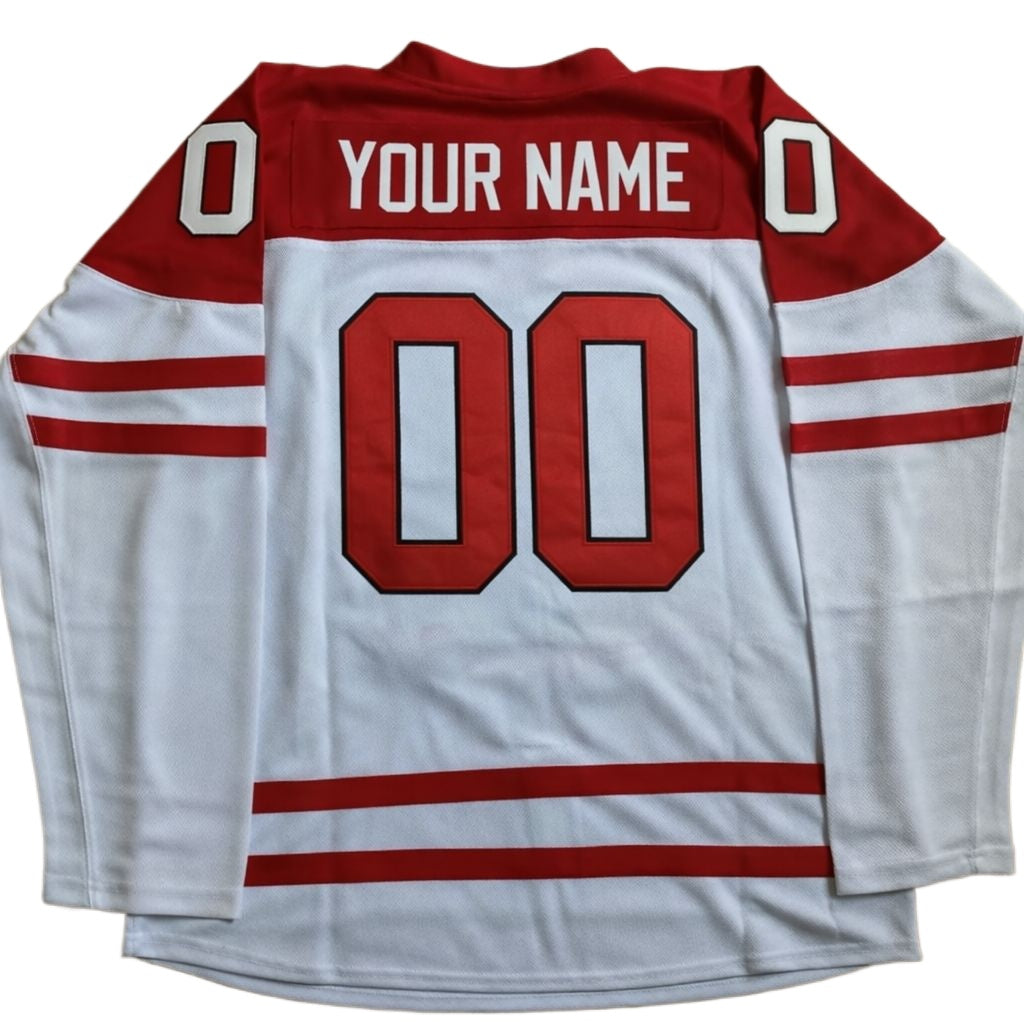 Custom Throwback Retro Crosby #87 Canada Hockey Jersey Stitched White
