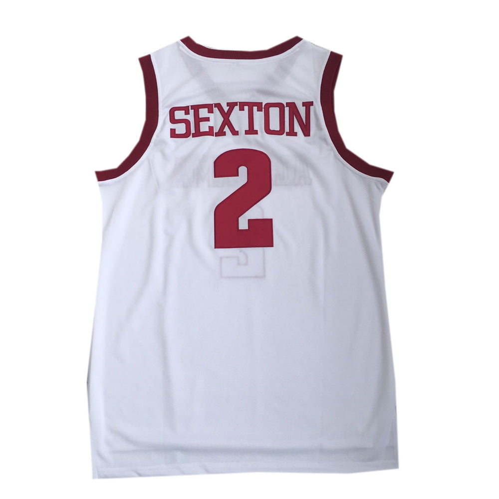 Custom Retro Men's Collin Sexton #2 Alabama Crimson Tide Throwback Basketball Jersey White