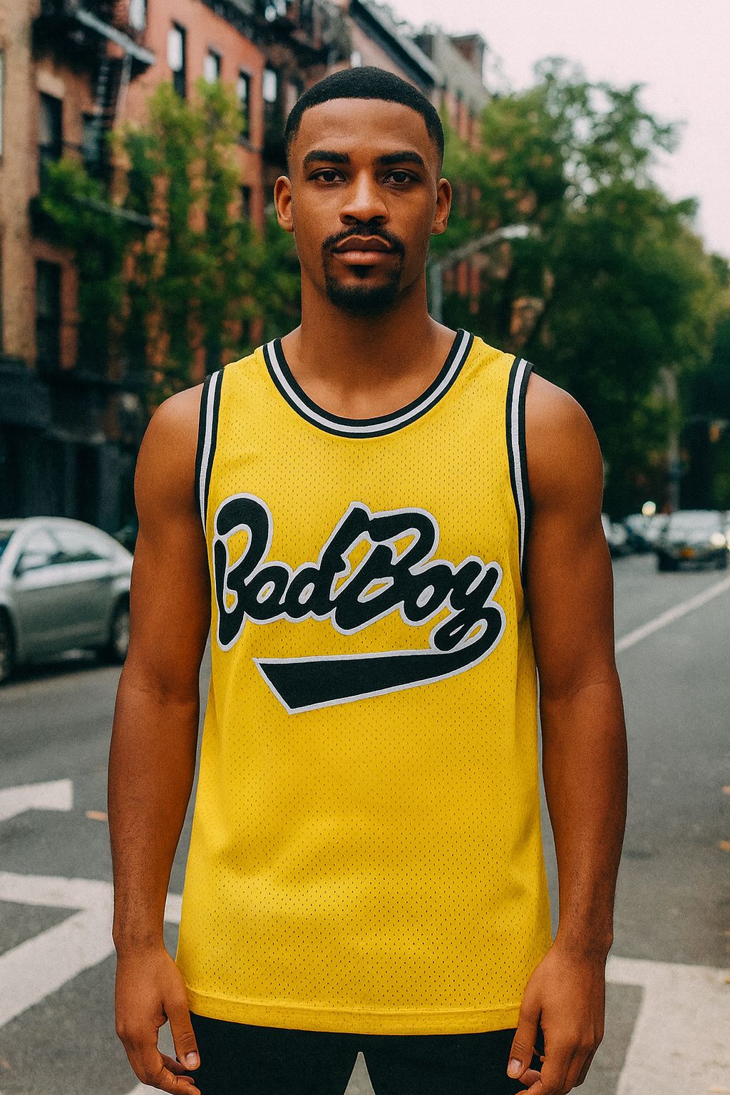 Biggie Smalls Notorious B.I.G. Bad Boy #72 Juicy Video Basketball Jersey Yellow