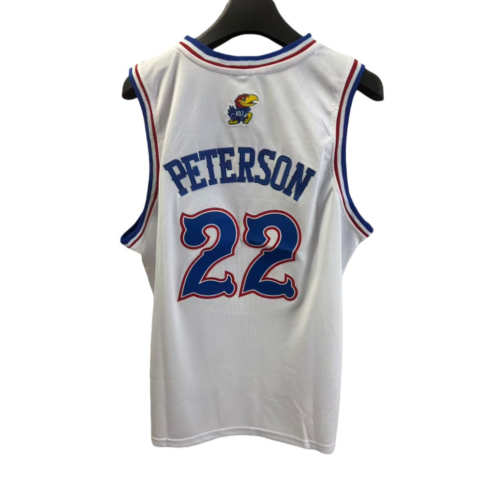 Kansas Jayhawks Darryn Peterson #22 College Basketball Jersey