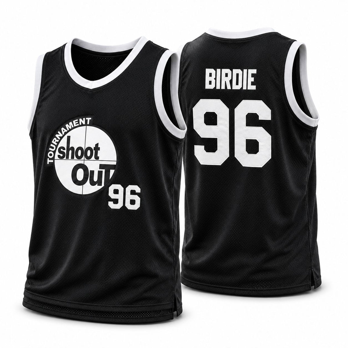 Above the Rim Shoot Out Black Basketball Jerseys – #96, #23 & #2