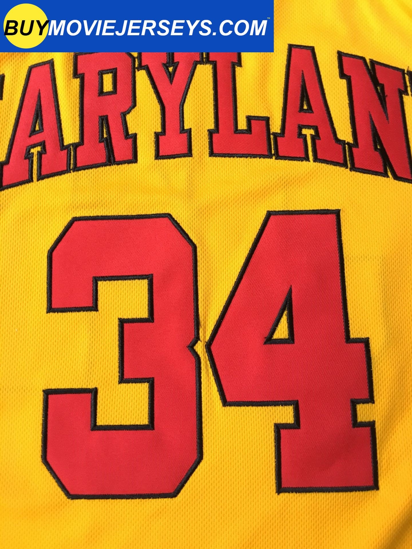 Len Bias #34 Maryland Terrapins College Basketball Jersey Yellow