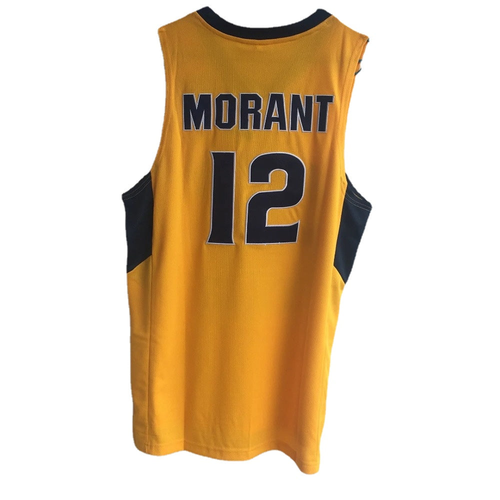 Ja Morant #12 Murray State Basketball Jersey – Yellow / White / Dark Blue (3 Colors)