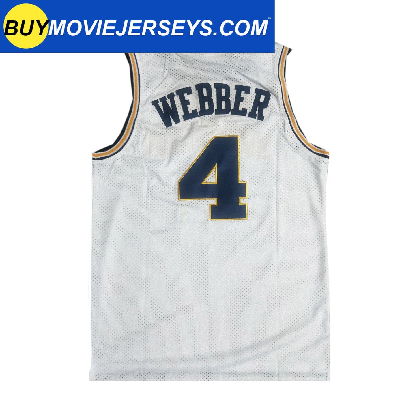 Retro Vintage Throwback Chris Webber #4 Michigan Basketball Jersey College Two Colors