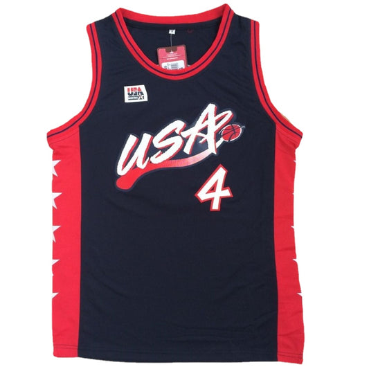 Charles Barkley #4 USA Dream Team Basketball Jersey Dark Blue