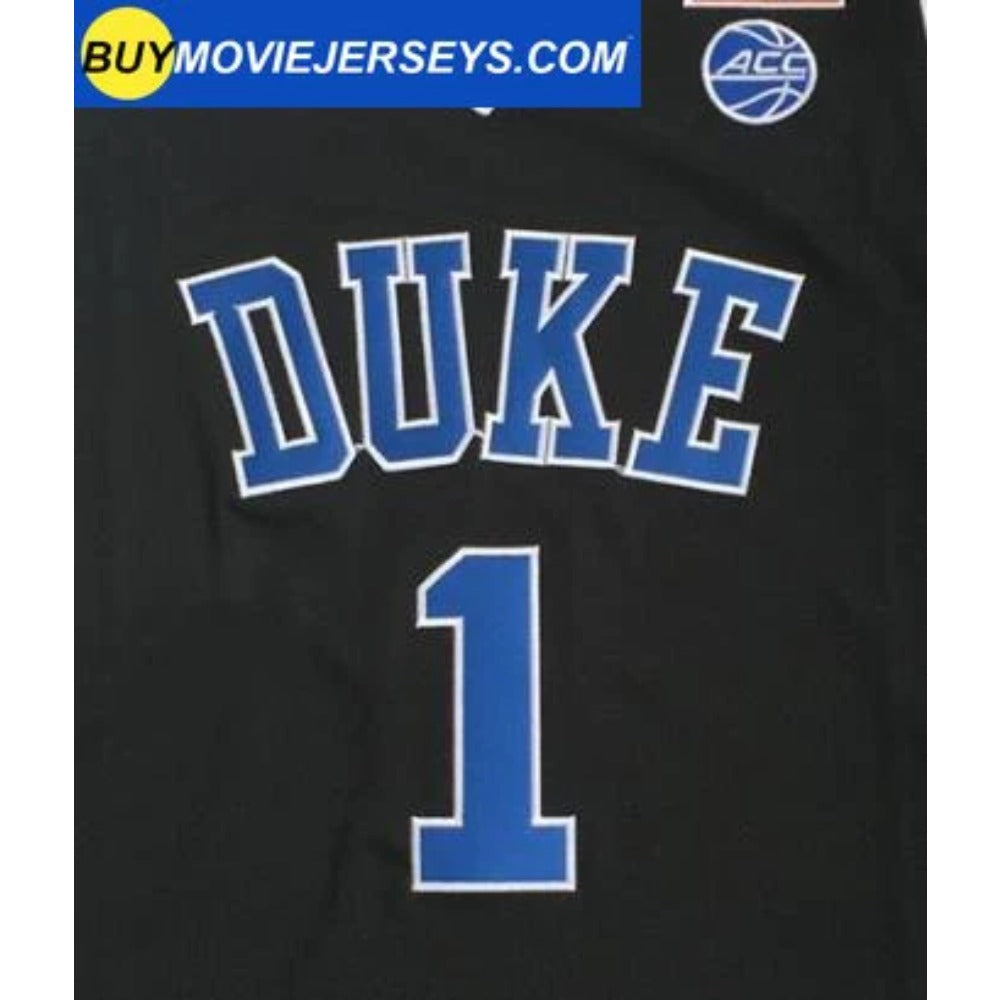 Zion Williamson #1 Duke Basketball Jersey College- Black