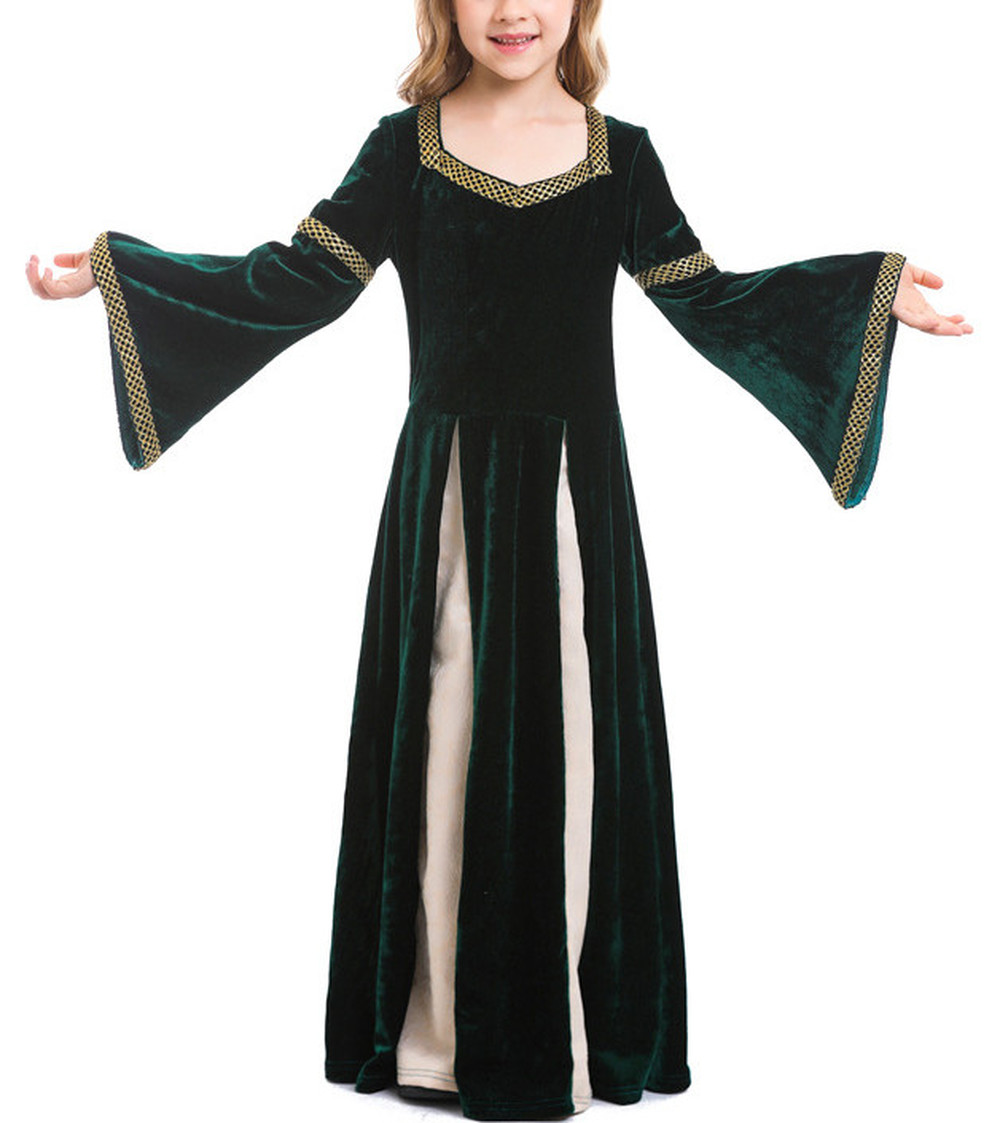 Medieval Princess Costume for Girls Renaissance Fancy Dress