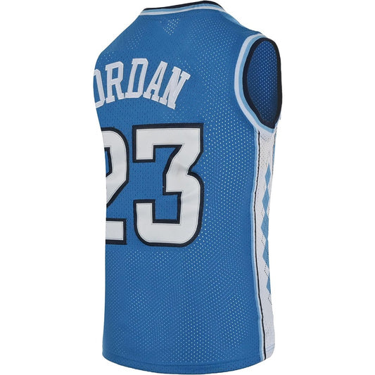 Michael Jordan North Carolina Tar Heels College #23 Basketball Jersey Blue Color