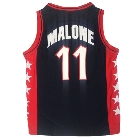 Karl Malone #11 USA Dream Team Basketball Jersey Dark Blue Color