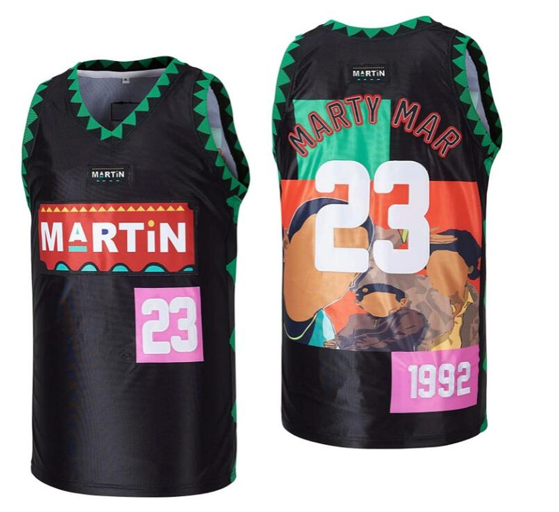 Marty Mar #23 Jersey – Martin 1992 TV Show Basketball Throwback