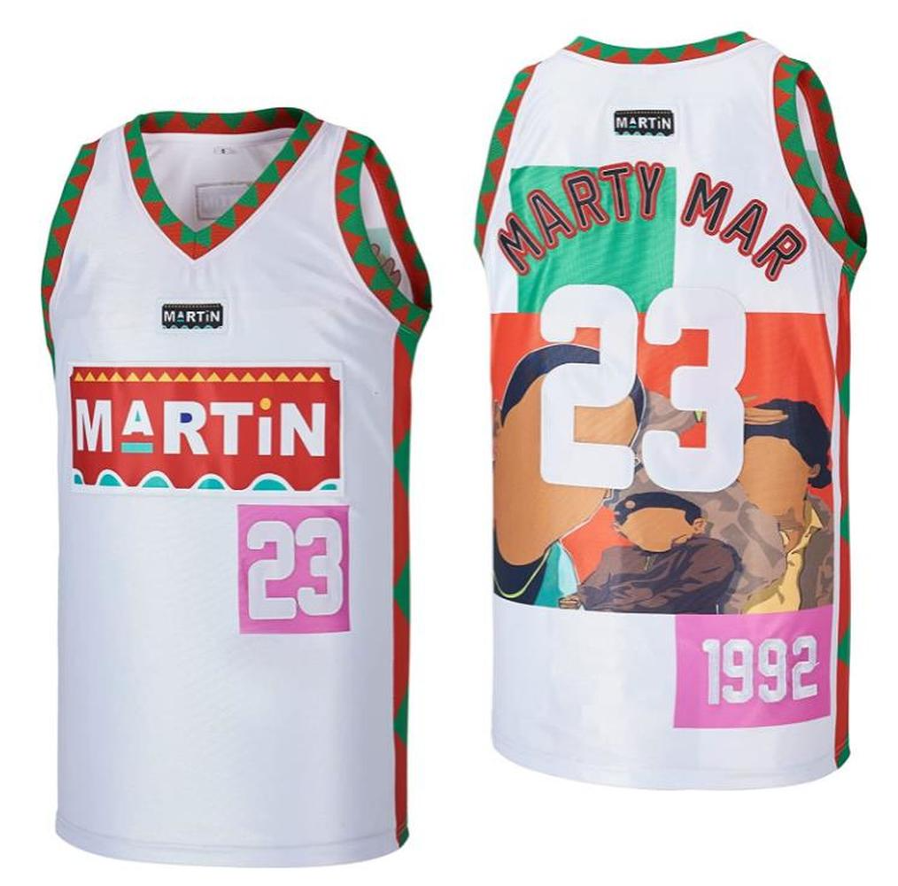 Marty Mar #23 Jersey – Martin 1992 TV Show Basketball Throwback