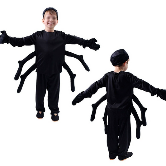 Kids Spider Costume Tarantula Halloween Fancy Dress Up Book Week for Boys Girls