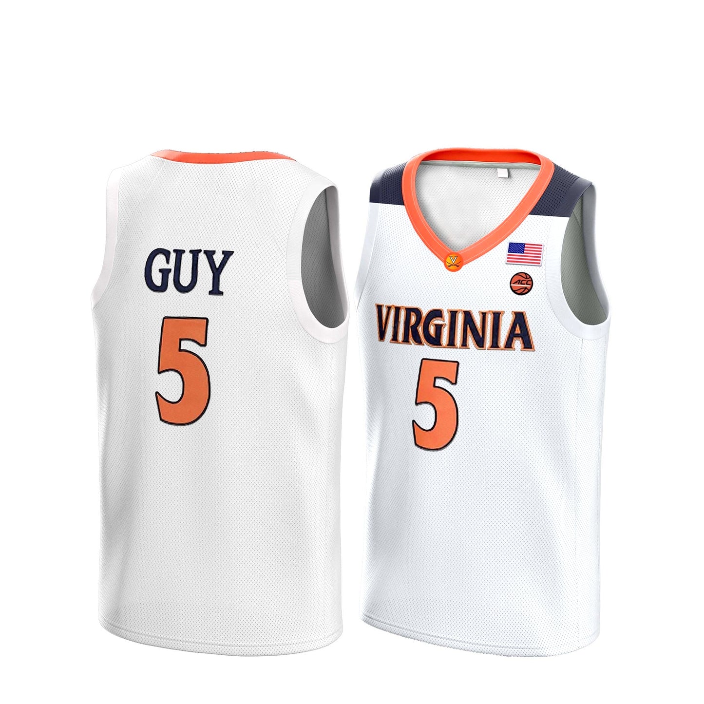 Virginia Cavaliers Kyle Guy  #5 2019 Basketball Jersey White