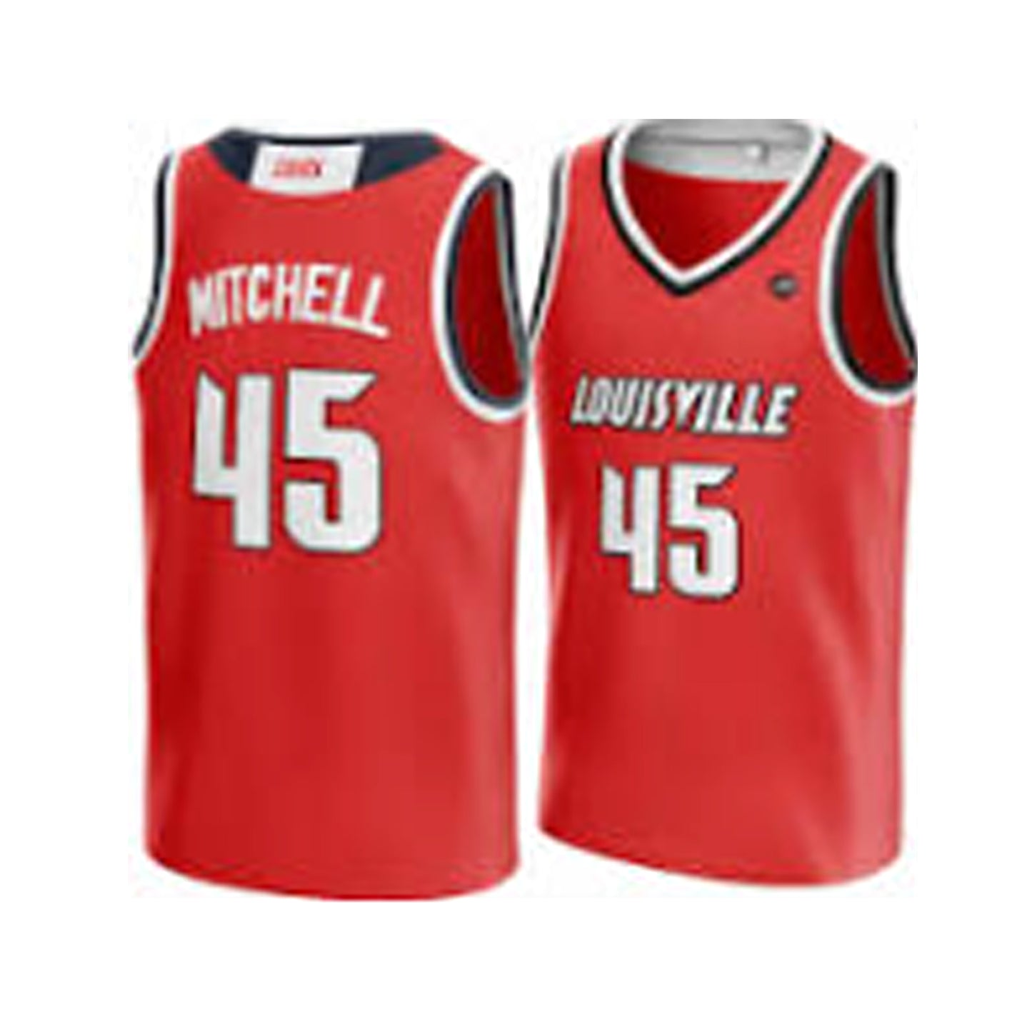 Donovan Mitchell #45 Louisville College Basketball Jersey red buymoviejerseys.com
